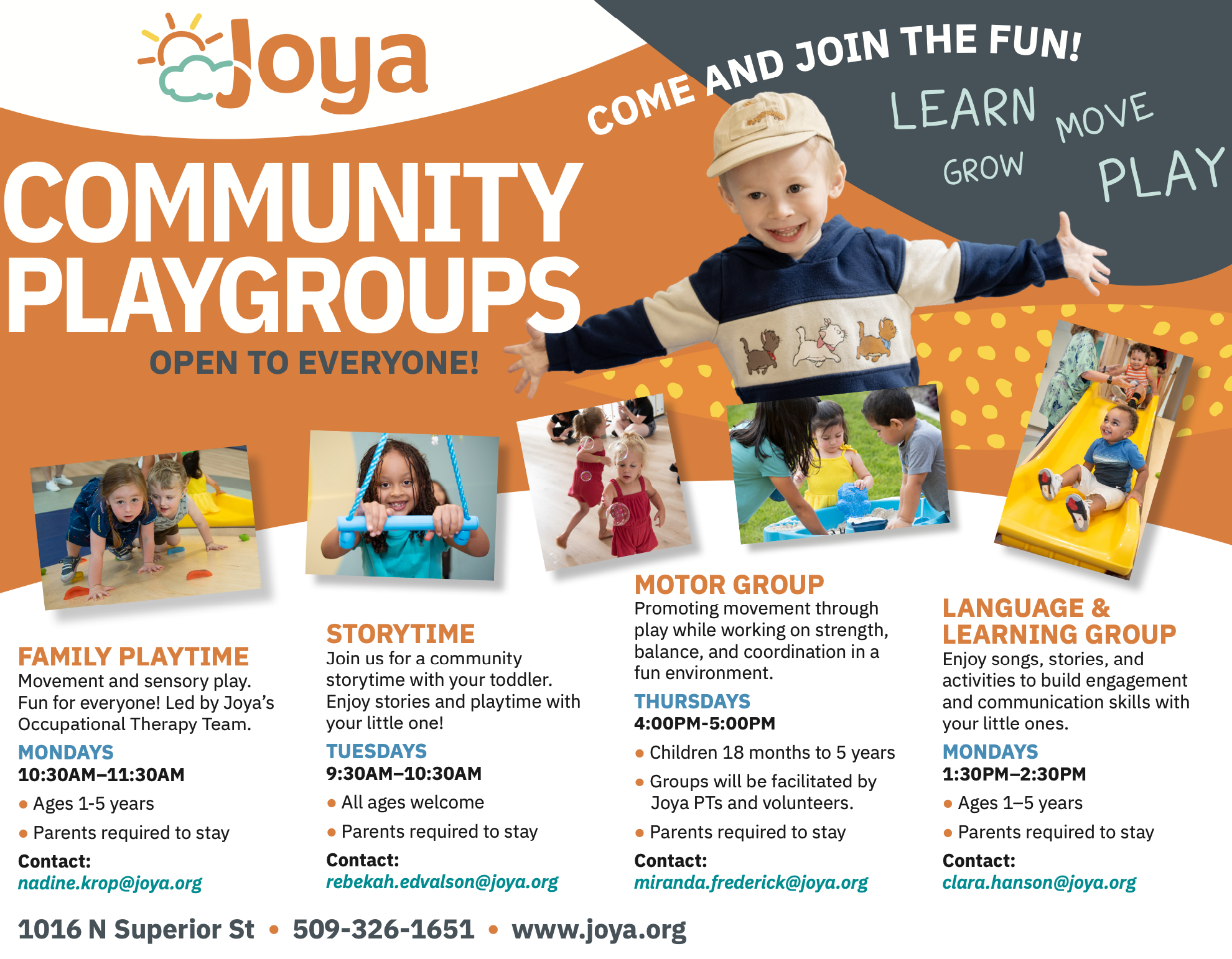 Joya Playgroups